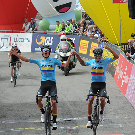 Giro d’Italia U23: Osorio svetta sul Passo Maniva e si prende la maglia rosa